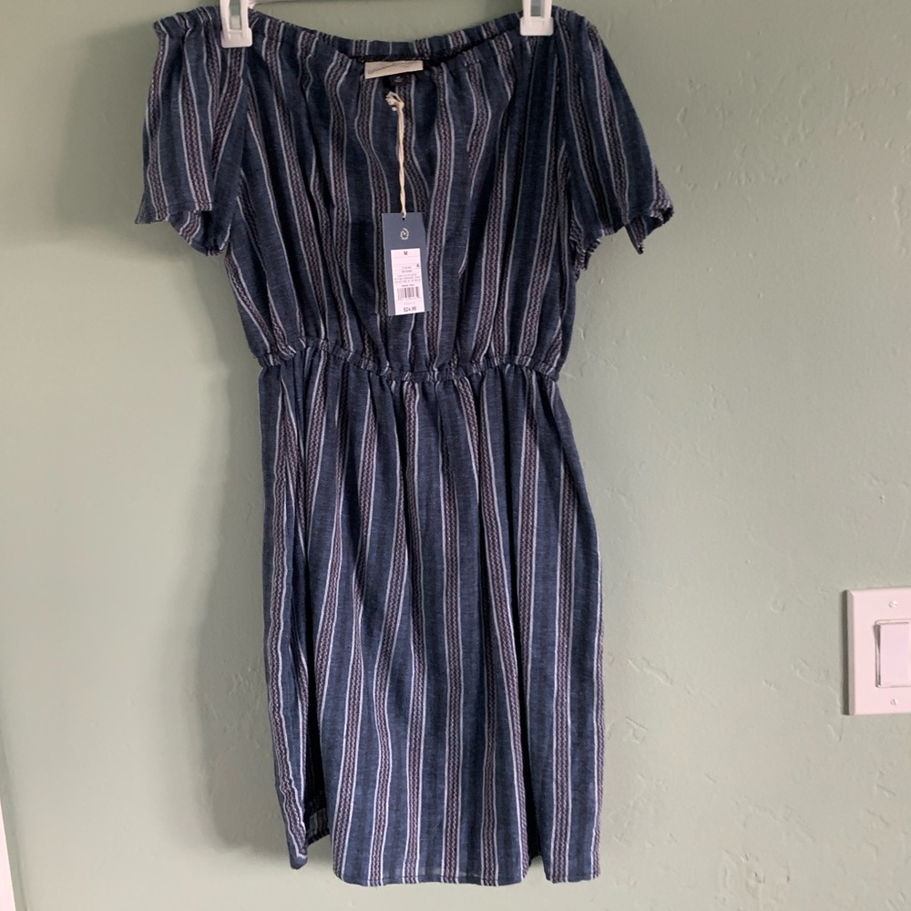 stripped halter dress